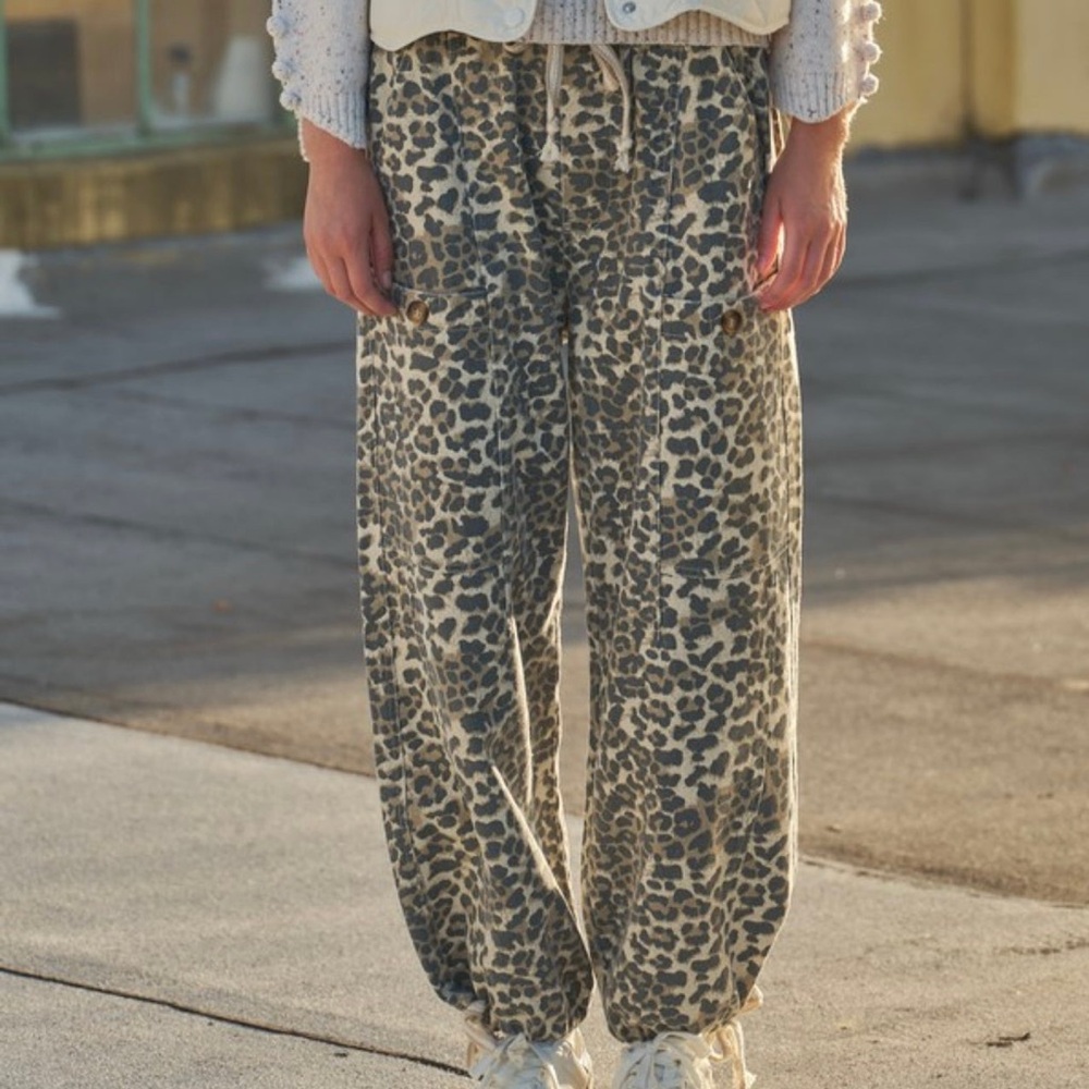 Leopard Print Joggers